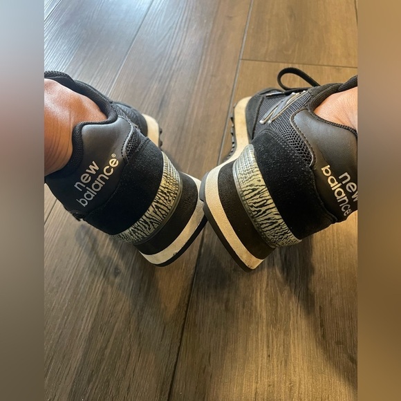 NewBalance Womens 515 Black Zebra Print Animal Print Sneakers w/Suede Size 8 🔥 - Picture 8 of 10